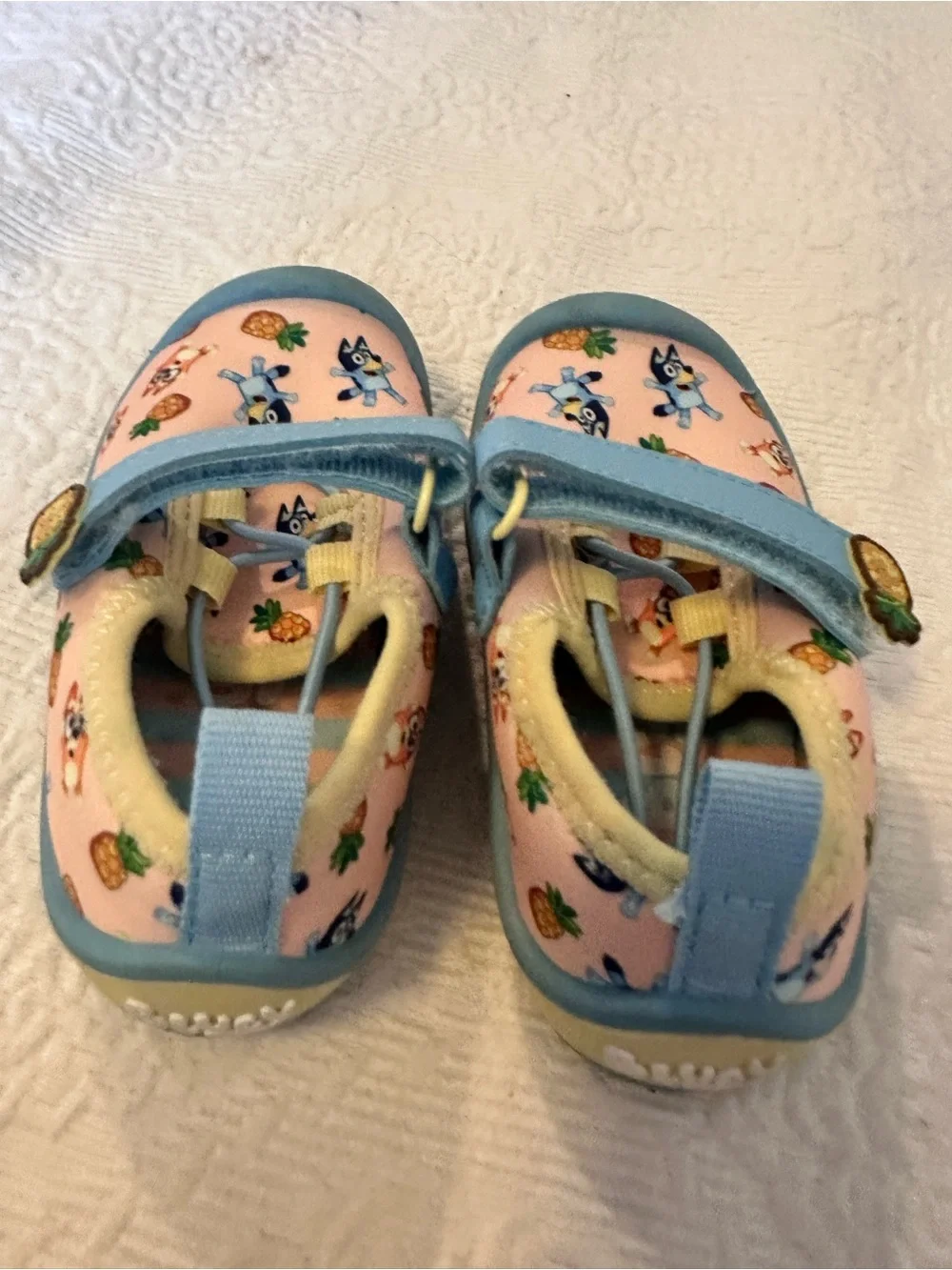 Ground Up Toddler Girl's Bluey Quick-Drying Water Shoes Toggle Lace 5/6 Moccasin